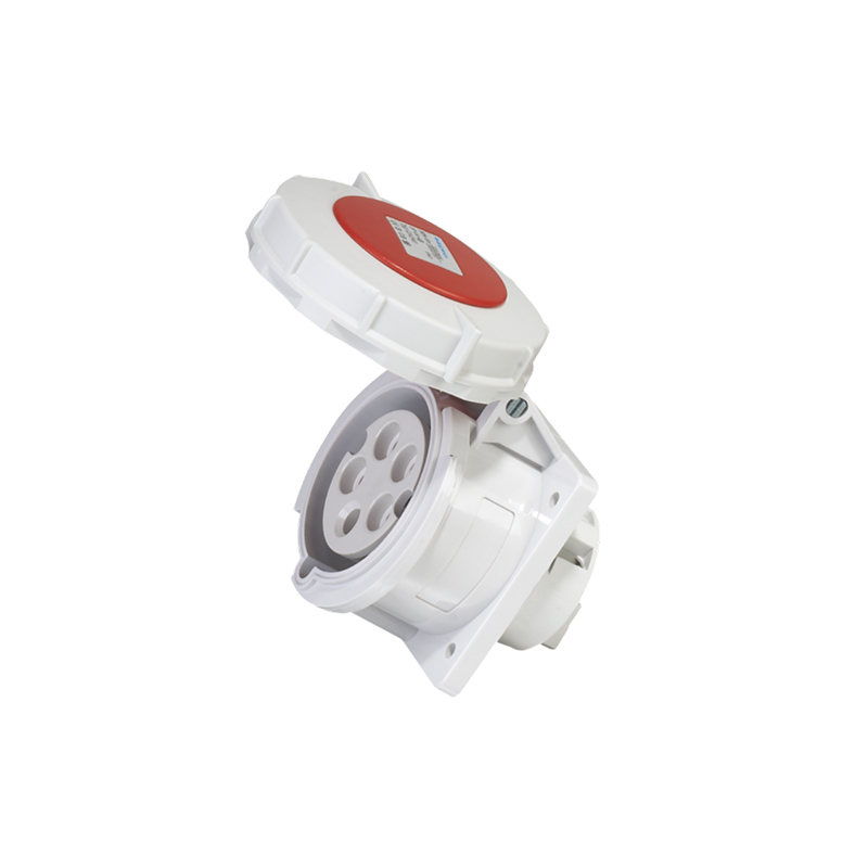 IP67 Industrial Plug And Socket Wall Mounted