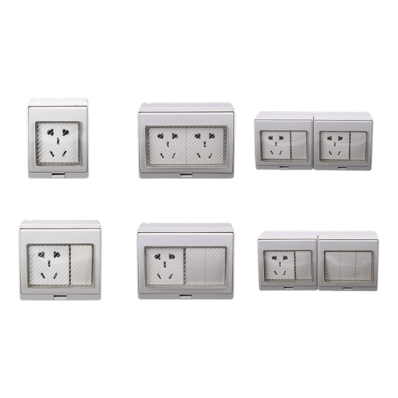GB 10A Bathroom Waterproof Wall Socket