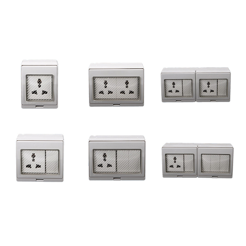 Multifunctional Surface Mount Waterproof Switch Socket