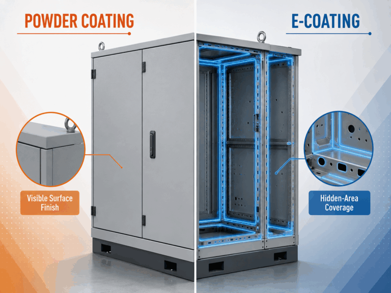Powder Coating vs E-Coating for Modular Cabinets